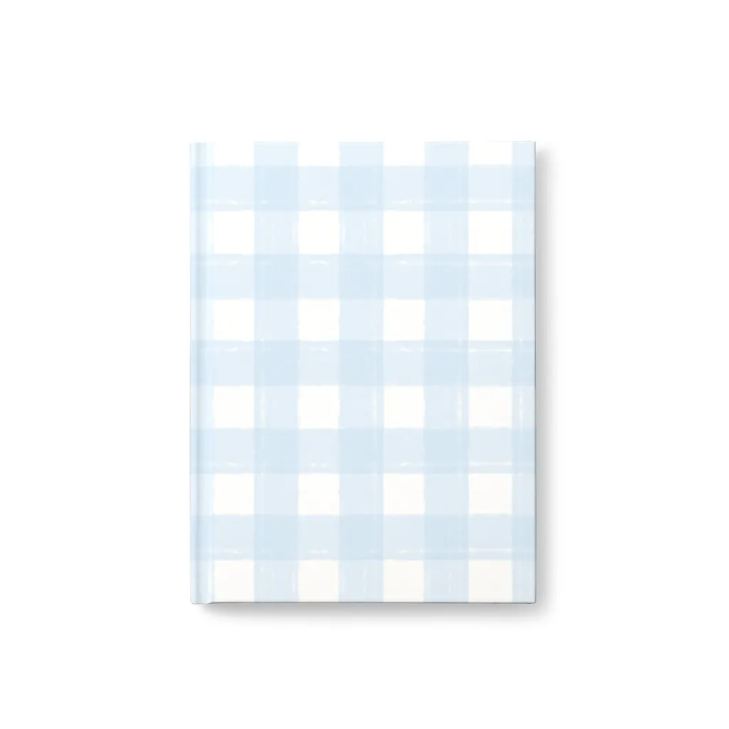 Gingham Light Blue Notebook