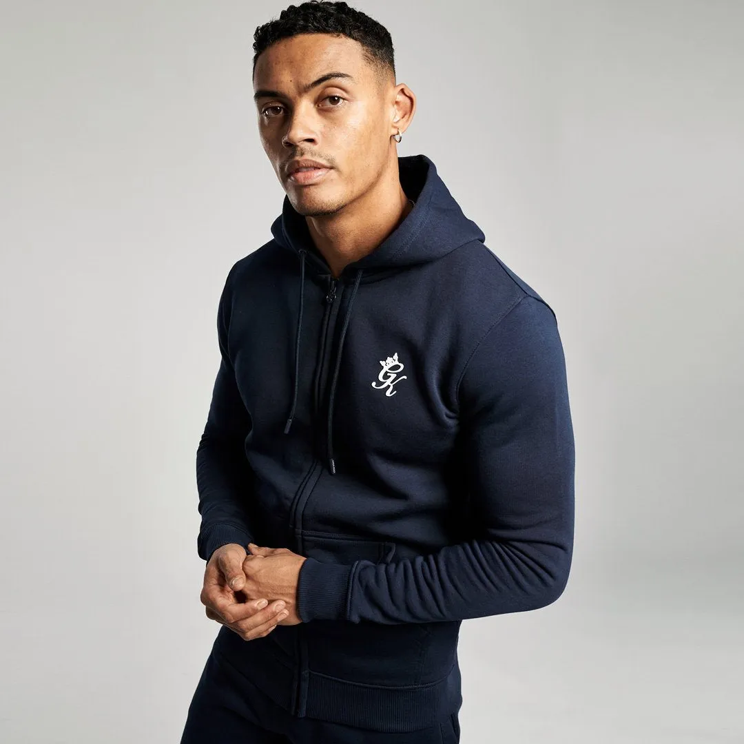 GK Basis Zip Through Hoodie - Navy