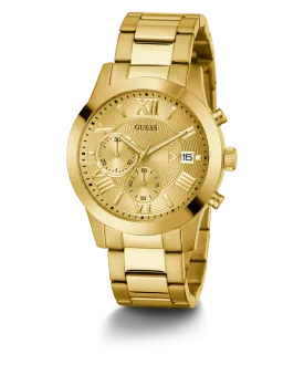 GUESS Mens Gold Tone Chronograph Watch
