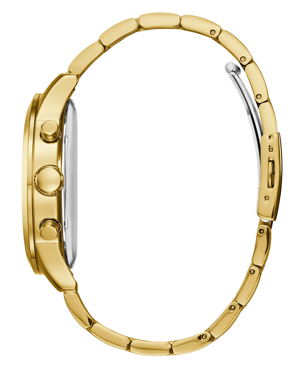 GUESS Mens Gold Tone Chronograph Watch