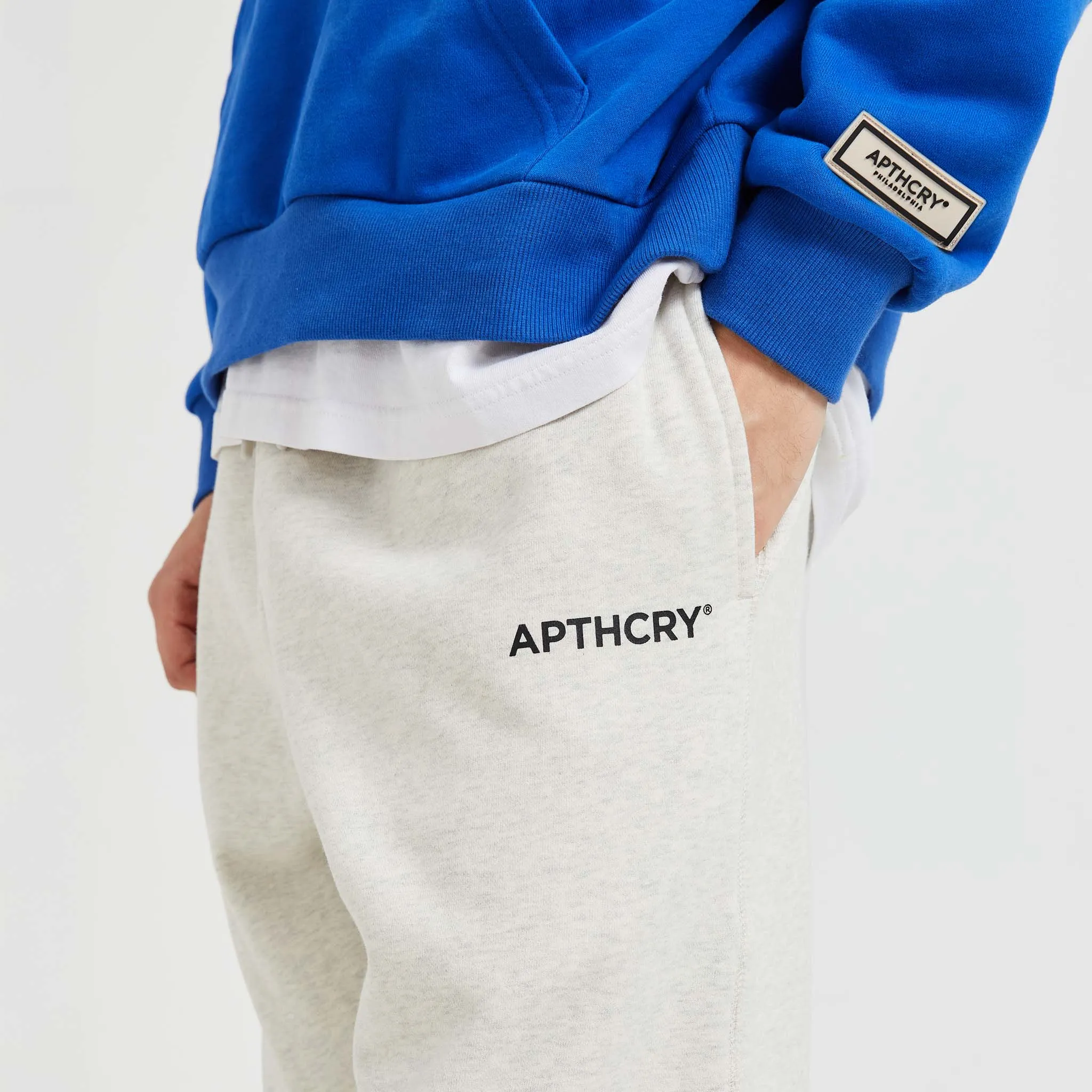 Heavyweight Melange Sweatpants - Dove Gray