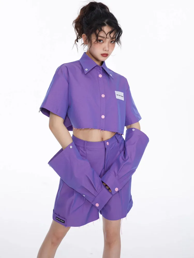 Hot girl short shirt and pants【s0000006720】
