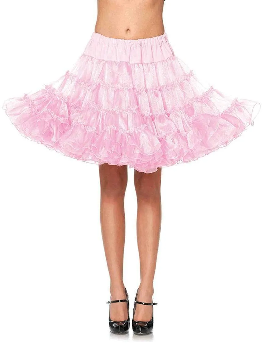 Knee Length Deluxe Crinoline Petticoat Costume Skirt