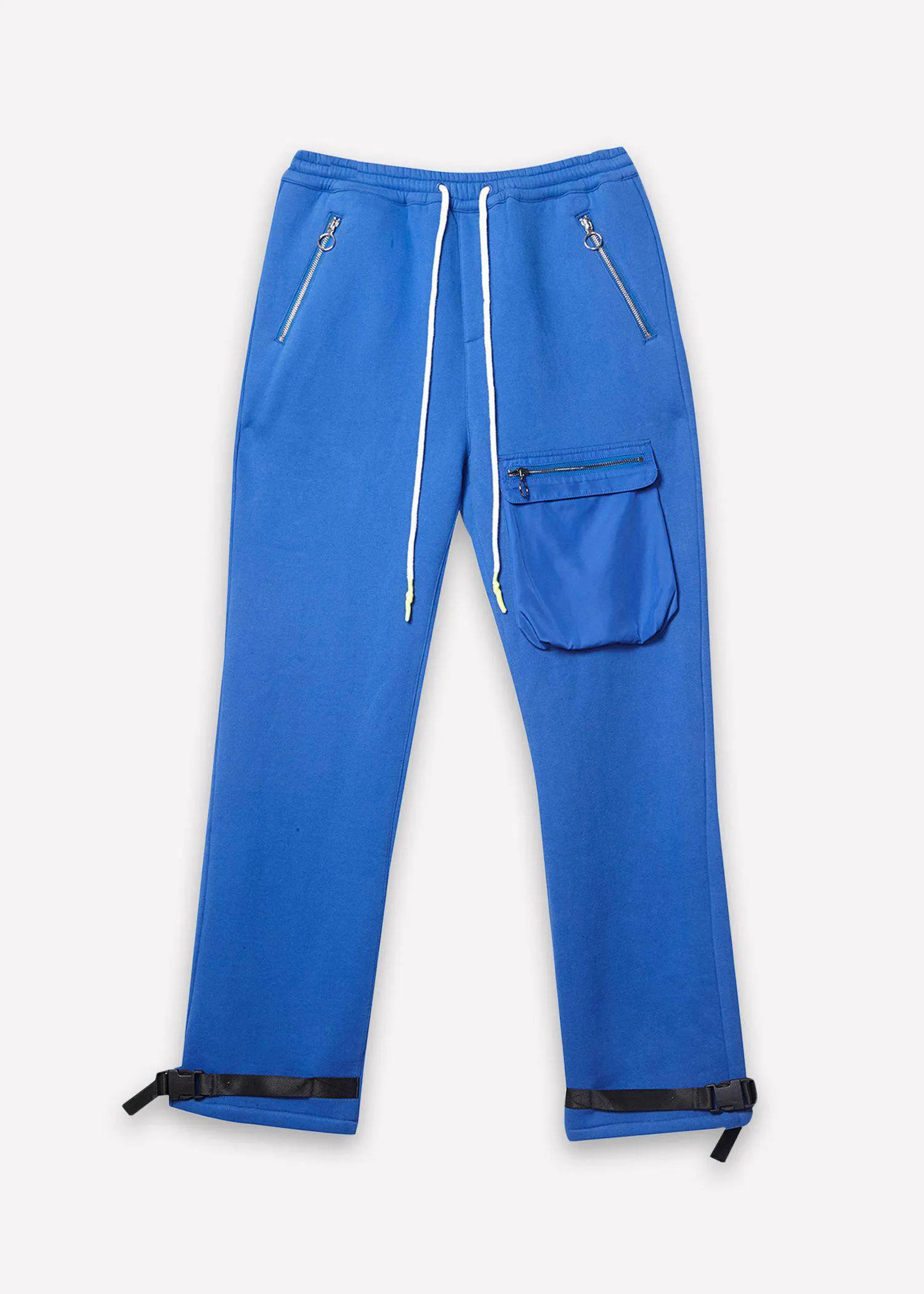 Konus Men's Bellow Pocket Sweatpants in Blue