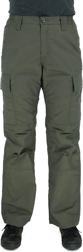 LAPG Women's Stretch Core Cargo Tactical Pants, Elastic Waistband, High Rise, Relaxed Fit, Outdoor Work Pants, OD Green
