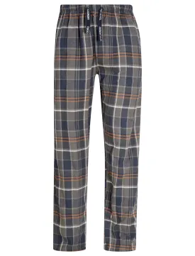 Leslie Checked Brush Flannel Cotton Lounge Pants in Green / Navy  - Tokyo Laundry