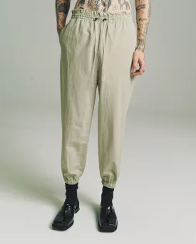 Light Green Nylon Tech Sweat Pants