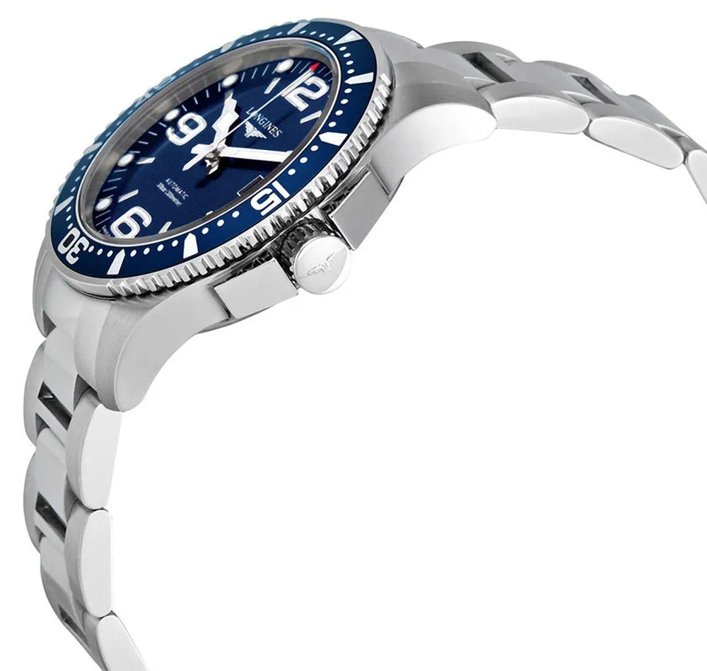 Longines HydroConquest Automatic Stainless Steel Blue Dial Date Divers Mens Watch L3.641.4.96.6