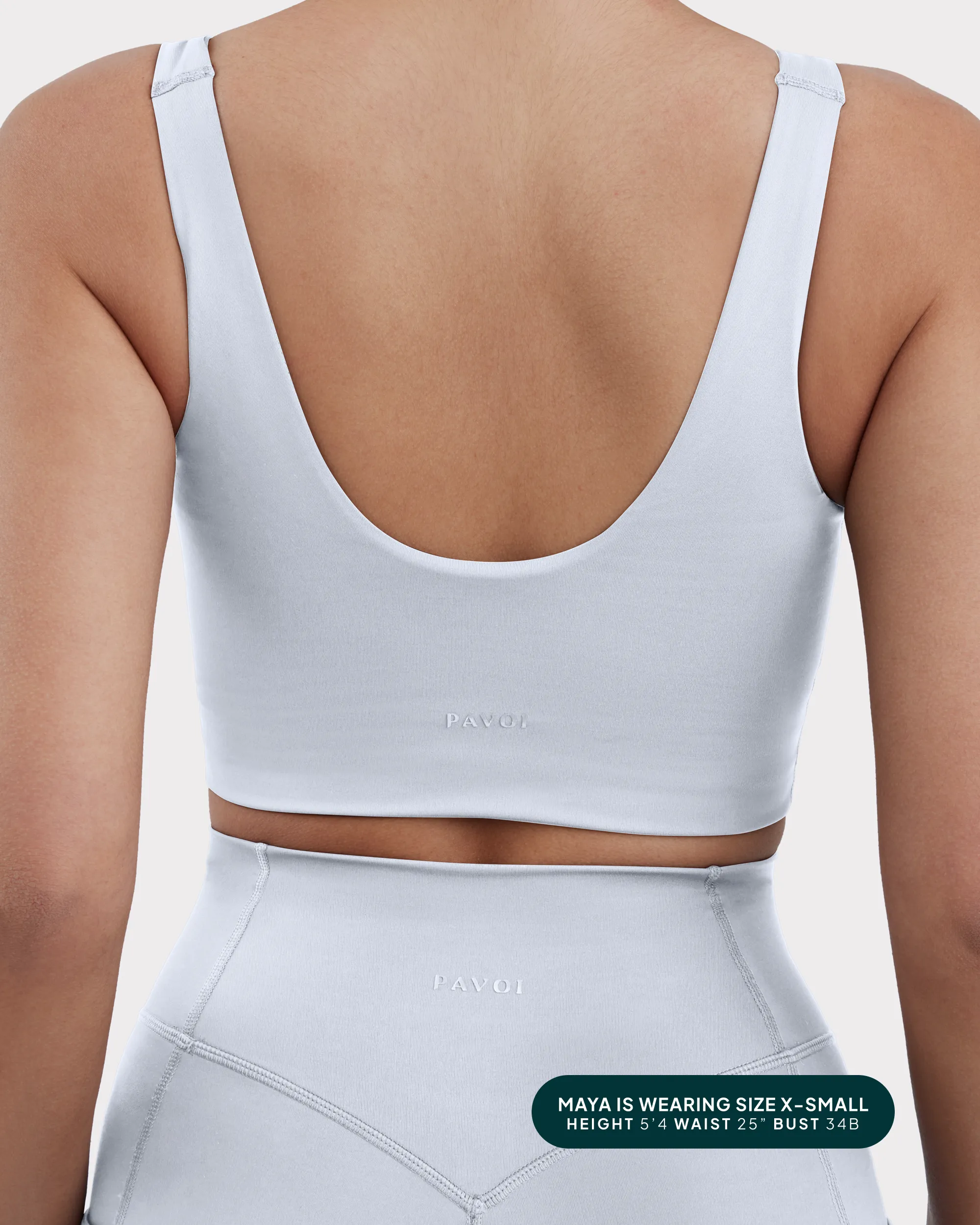 Longline Square Neck Medium-Support Padded Sports Bra