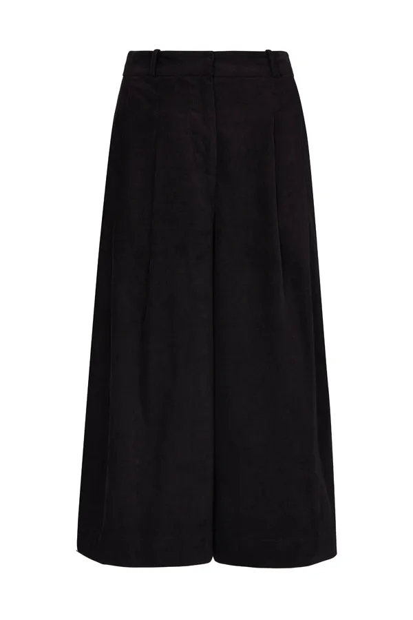 Lori Needlecord Raven Black Culotte