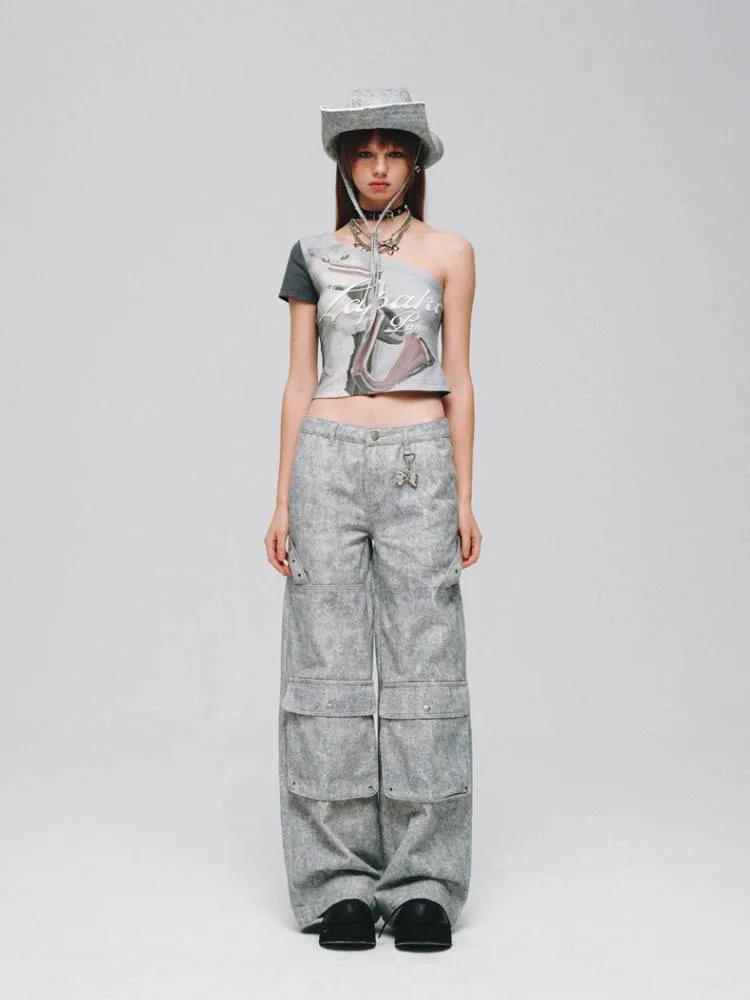 Low waist shapework denim pants【s0000008383】