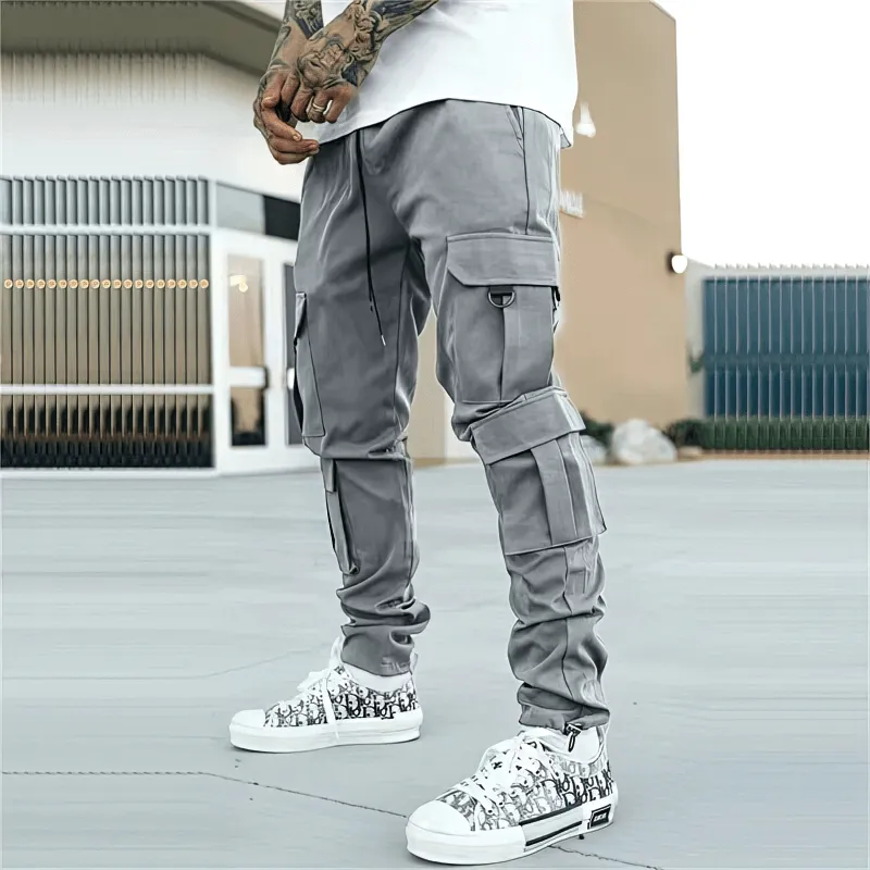 Male Sweatpants Joggers with Multiple Side Pockets - SF1541