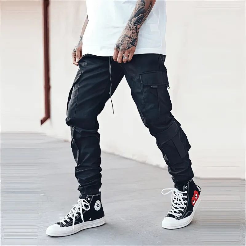 Male Sweatpants Joggers with Multiple Side Pockets - SF1541
