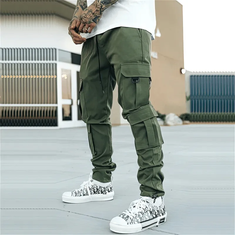 Male Sweatpants Joggers with Multiple Side Pockets - SF1541