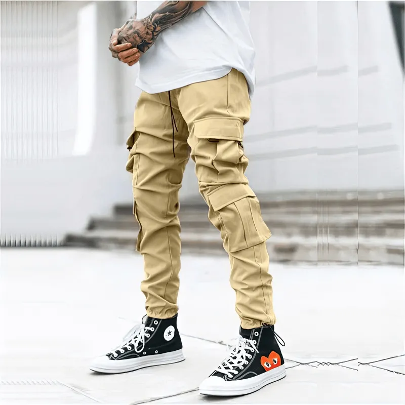 Male Sweatpants Joggers with Multiple Side Pockets - SF1541