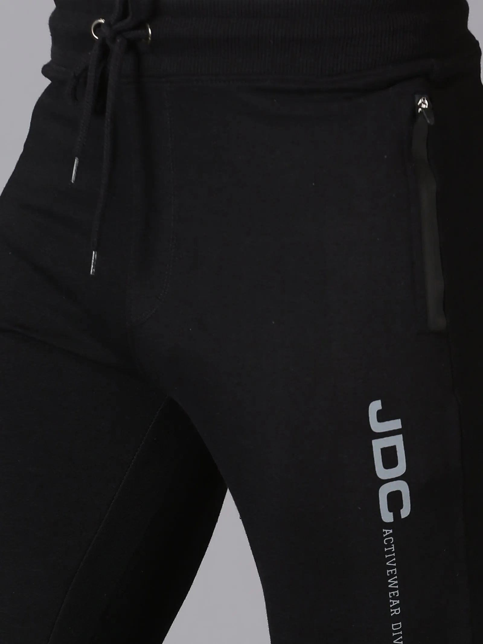 MEN'S BLACK SOLID SLIM FIT JOGGER