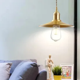 Modern LED Pendant Lights Vintage Copper Hanging Lights For Bedroom Kitchen Living Room Loft Home Decor Lampen Industrieel