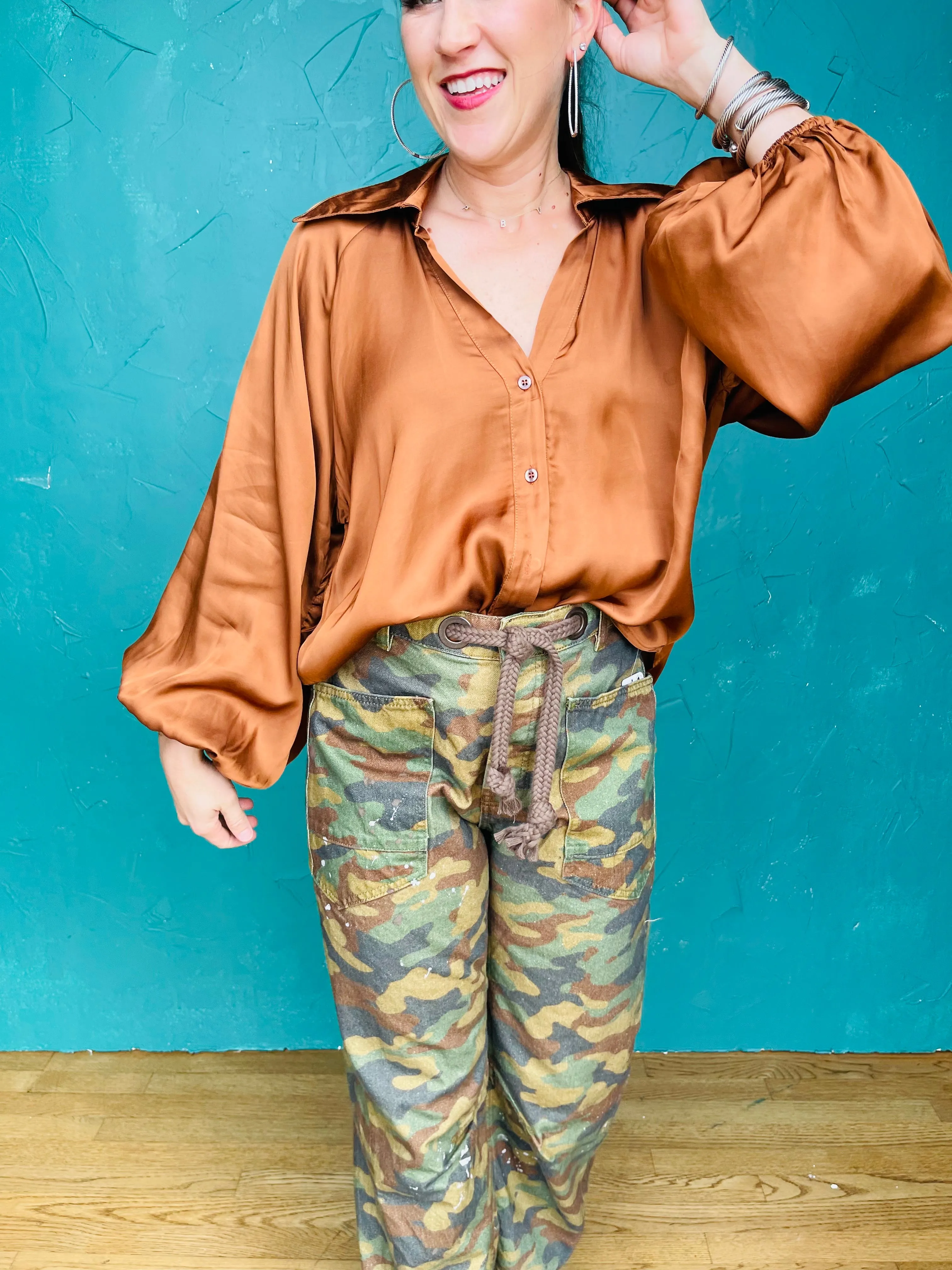 Moxie Printed Camo Pant