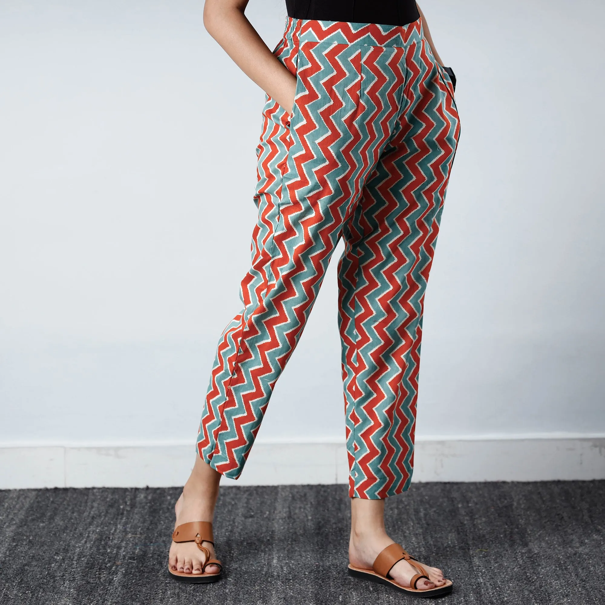 Multicolor - Sanganeri Printed Cotton Pant