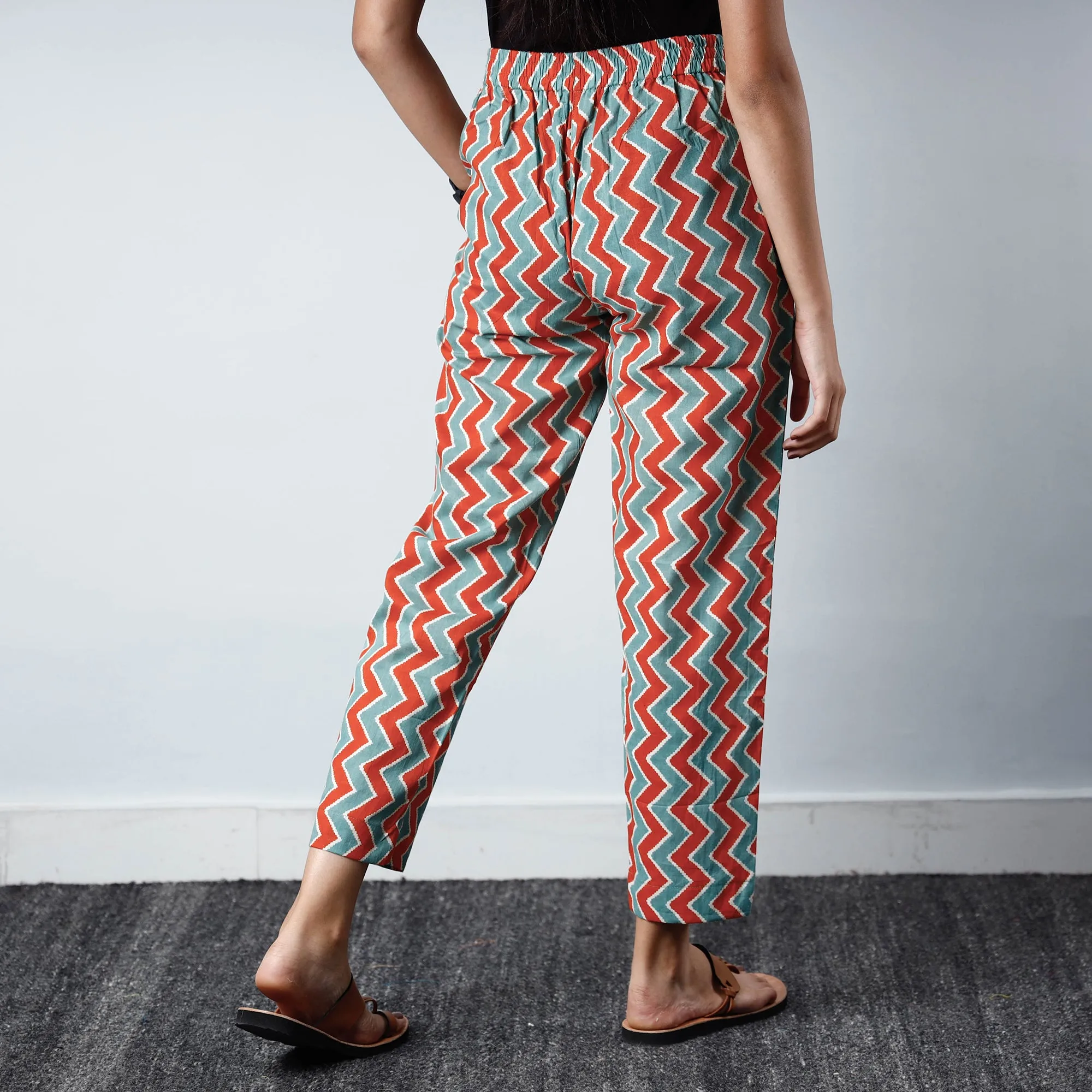 Multicolor - Sanganeri Printed Cotton Pant