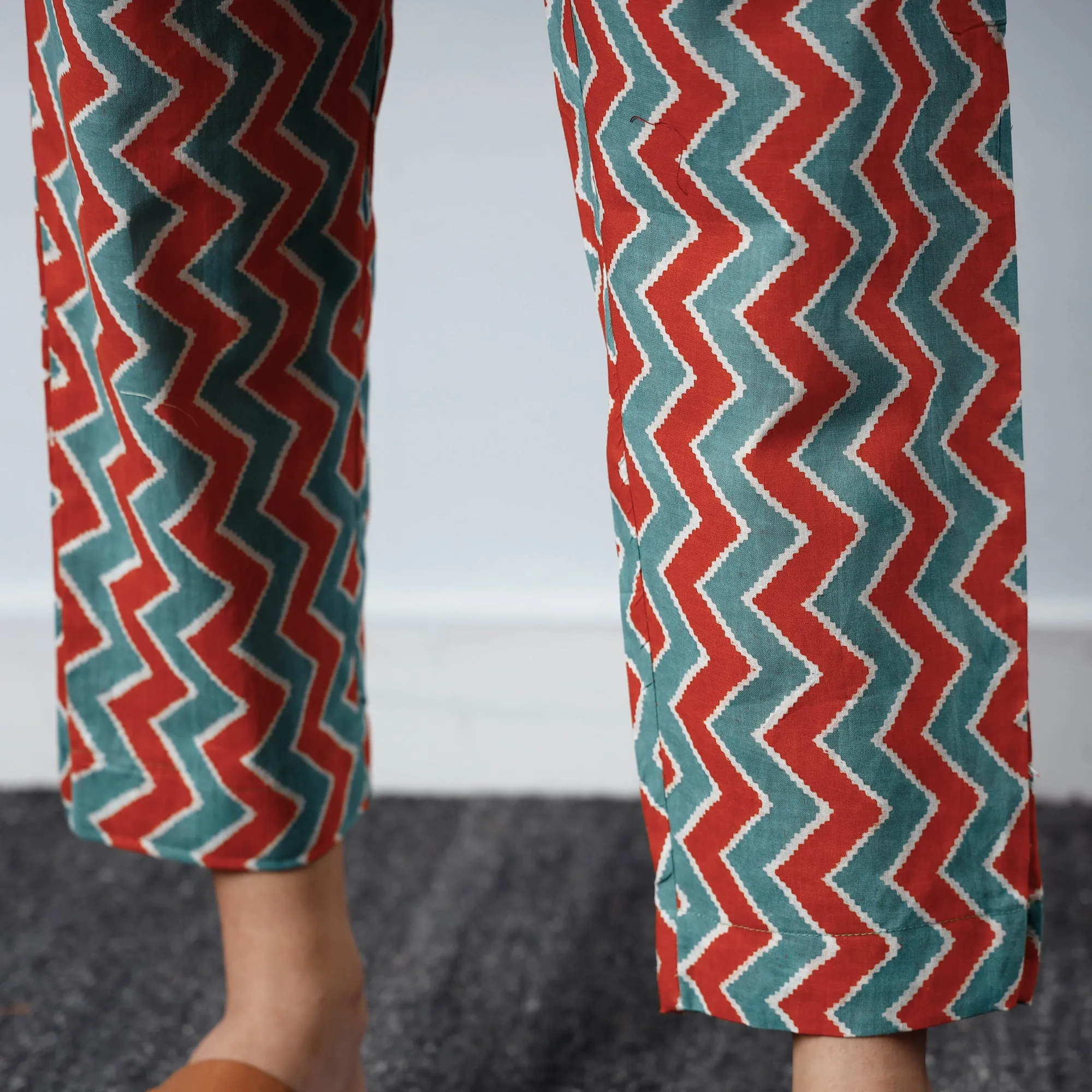 Multicolor - Sanganeri Printed Cotton Pant