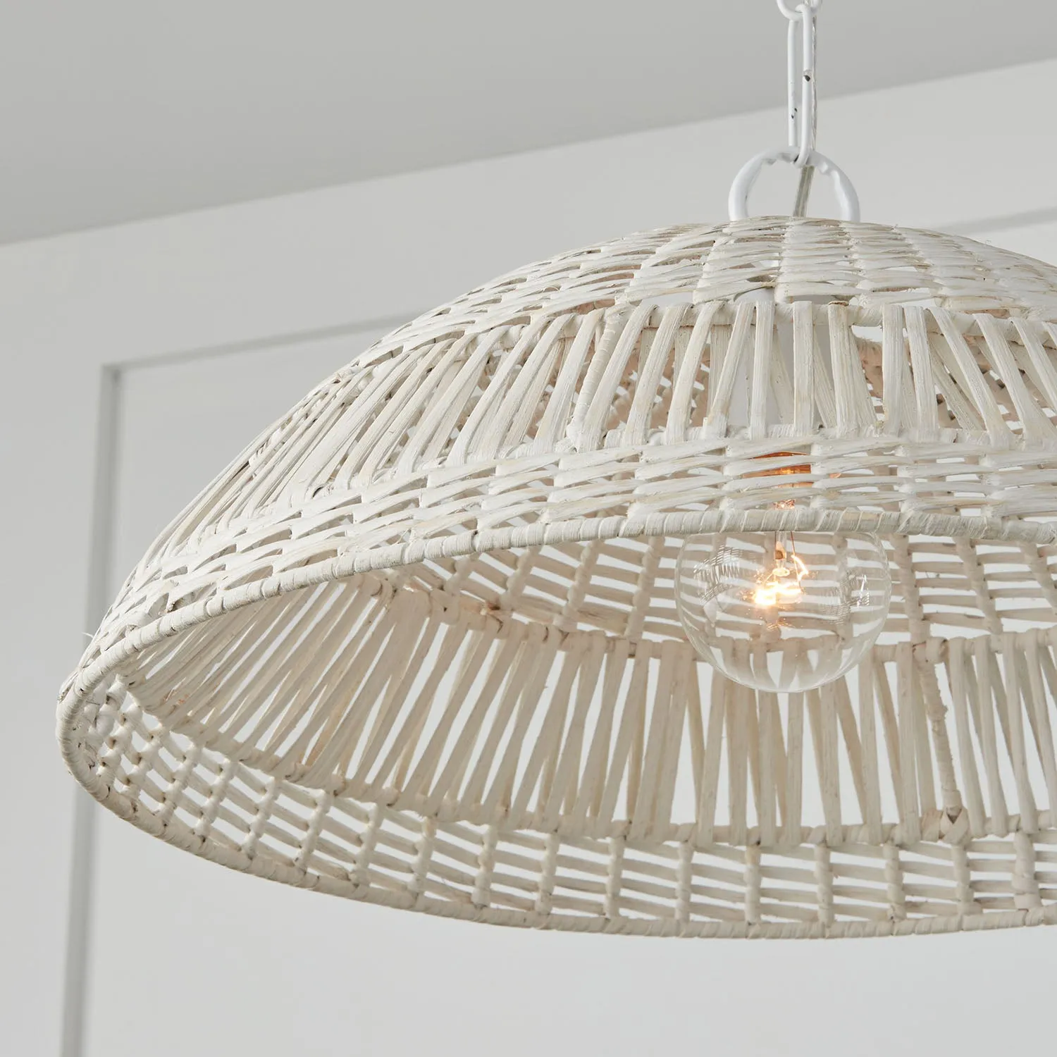 Naomi 1 Light Pendant - Small - Chalk White