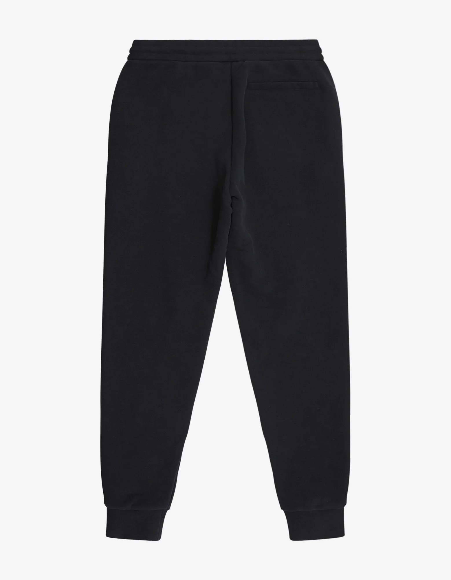 Navy Blue Logo Embroidery Sweat Pants -