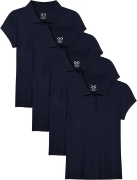 OHD School Uniform Shirts for Girls Kids Uniform Polo Shirts Aged 3T-14 Years
