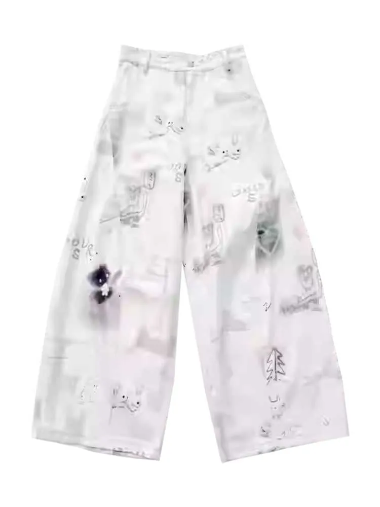 Original print wide pants【s0000010421】