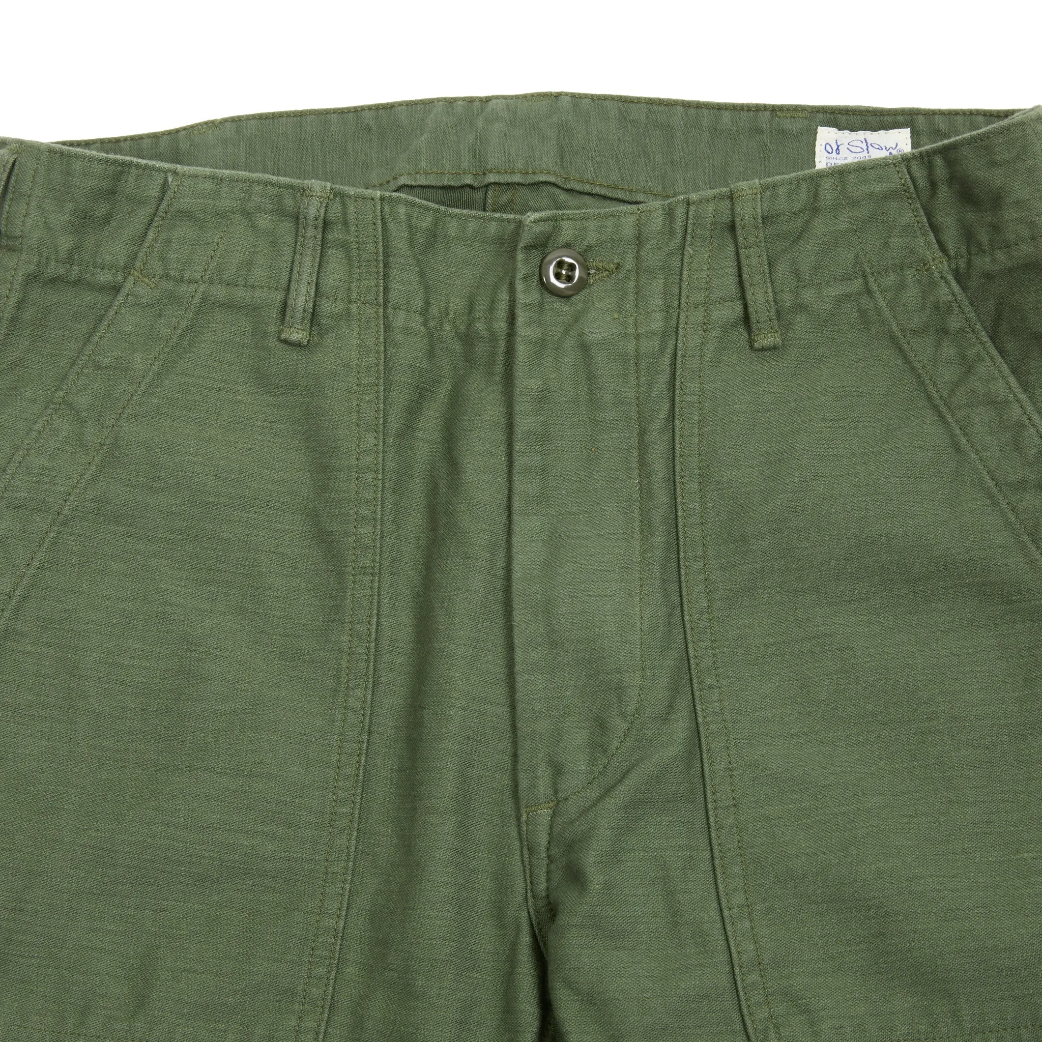 Orslow Slim Fit Fatigue Pants in Green