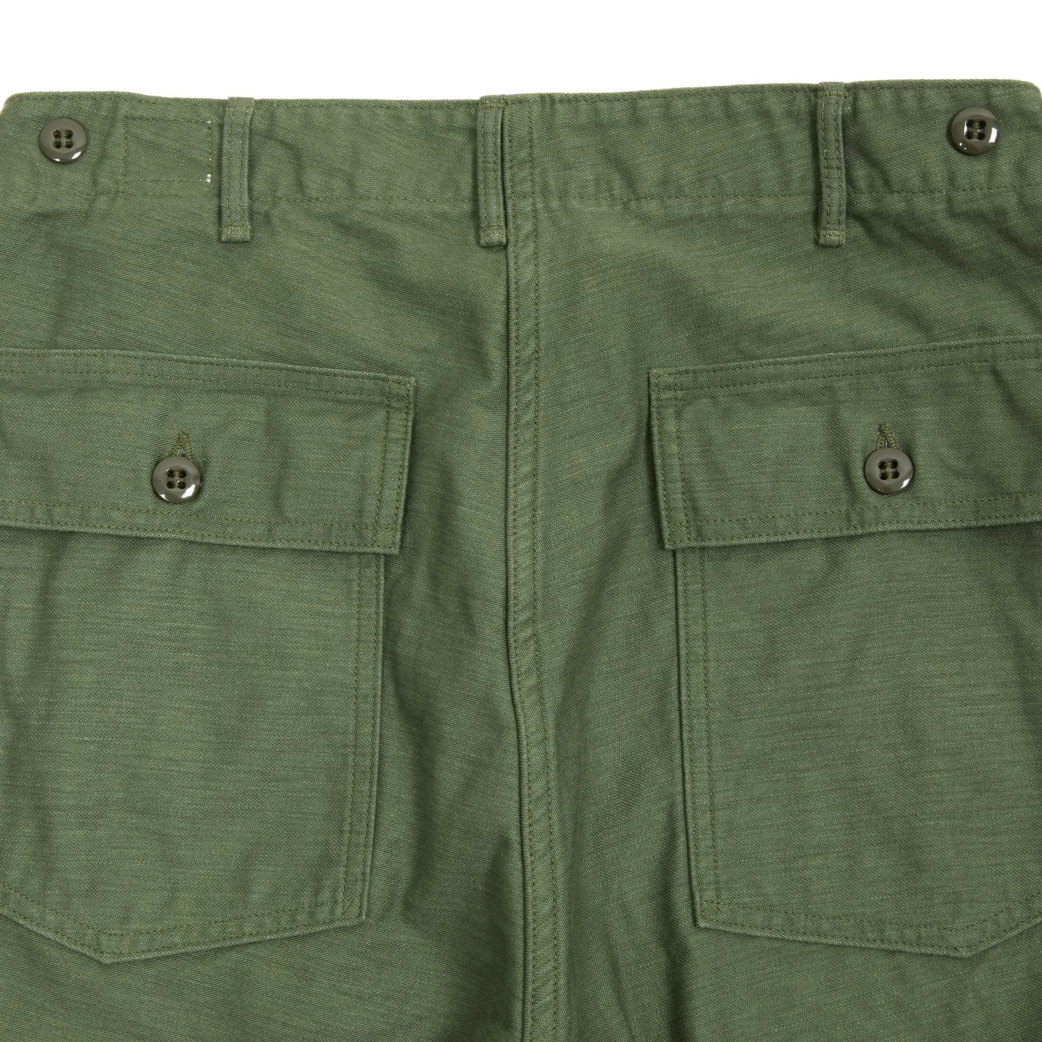 Orslow Slim Fit Fatigue Pants in Green