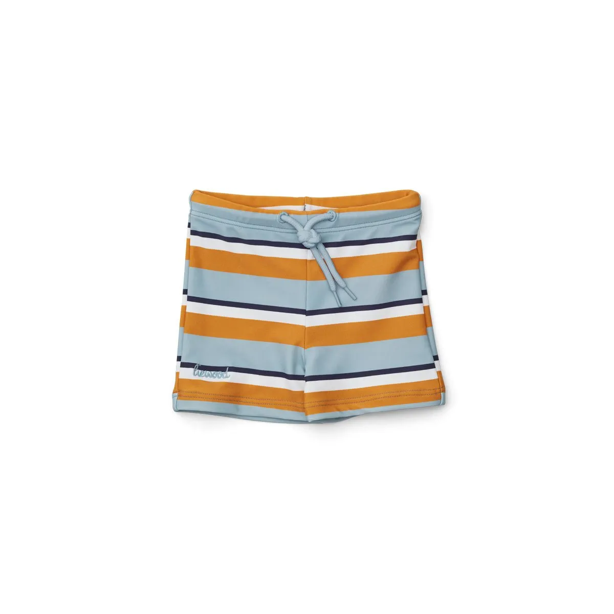 Otto Swim Pants - Stripe: Sea blue/mustard/creme de la creme