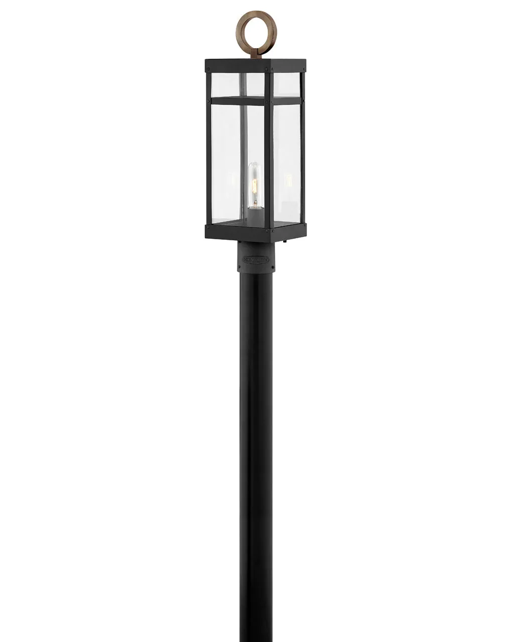 Porter OUTDOOR - Medium Post Top or Pier Mount Lantern - 2801BK-LL