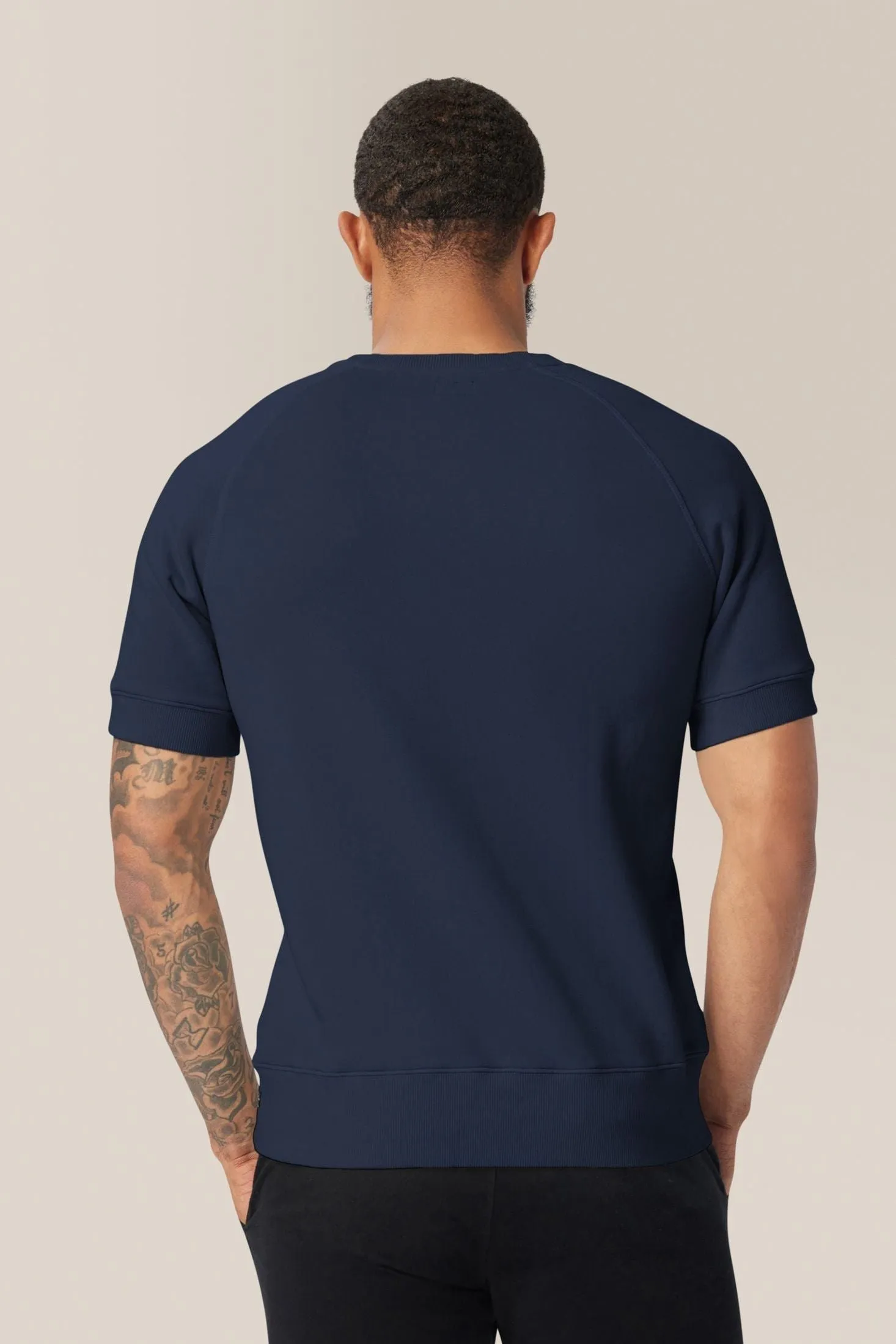 Purpose Short Sleeve French Terry Sweatshirt | Cotton
