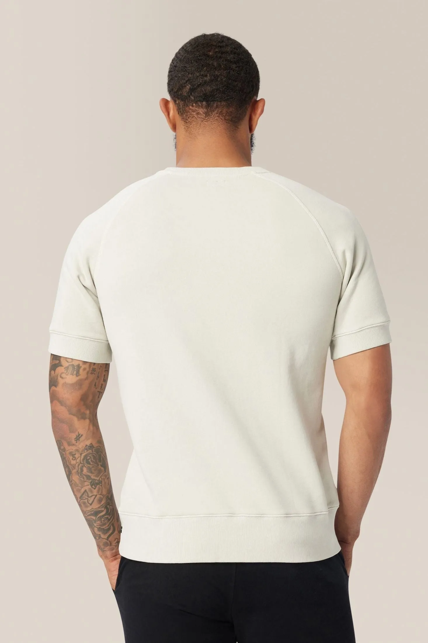 Purpose Short Sleeve French Terry Sweatshirt | Cotton