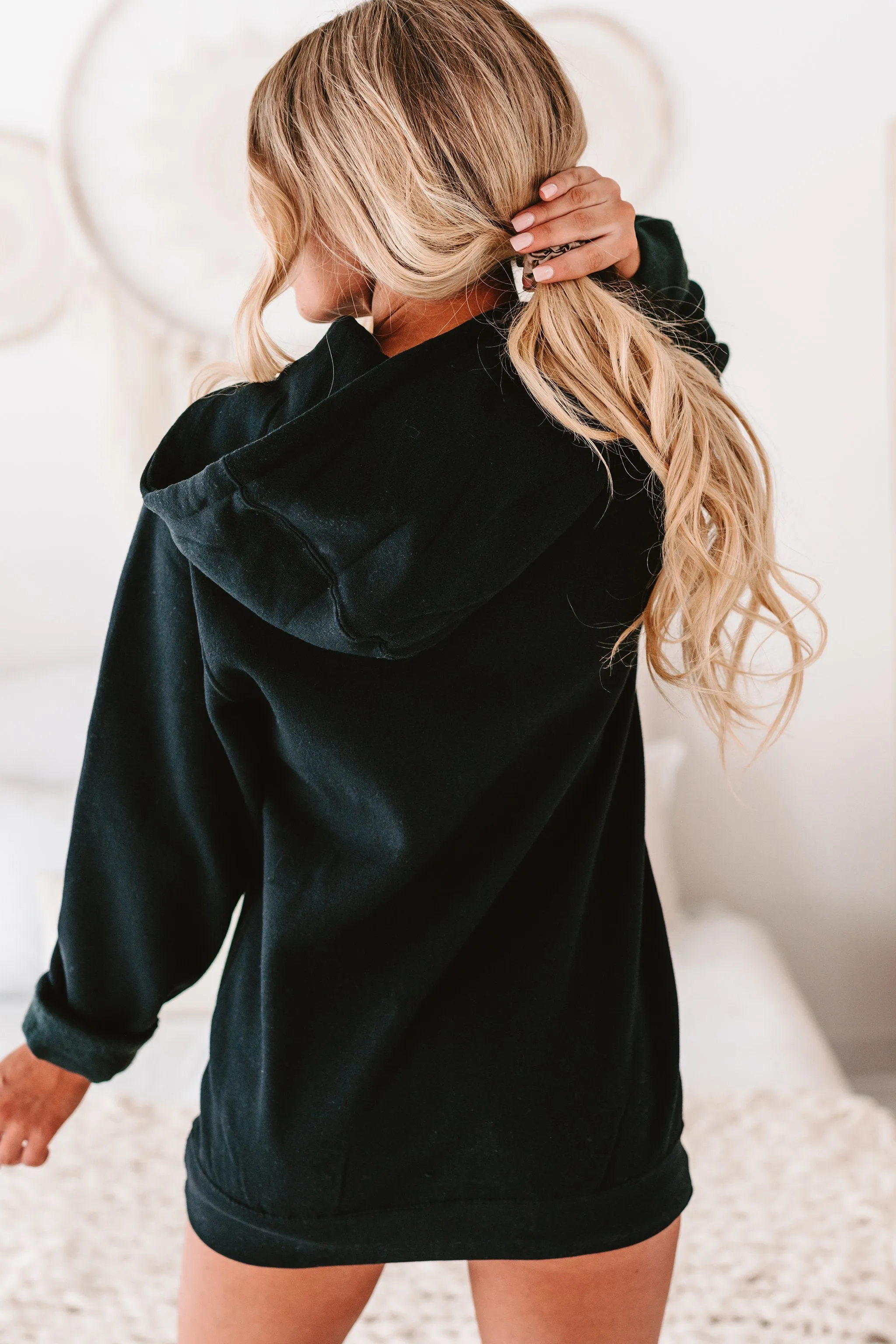 "Just A Handful" Pumpkins/Hands Graphic Hoodie (Black) - Print On Demand