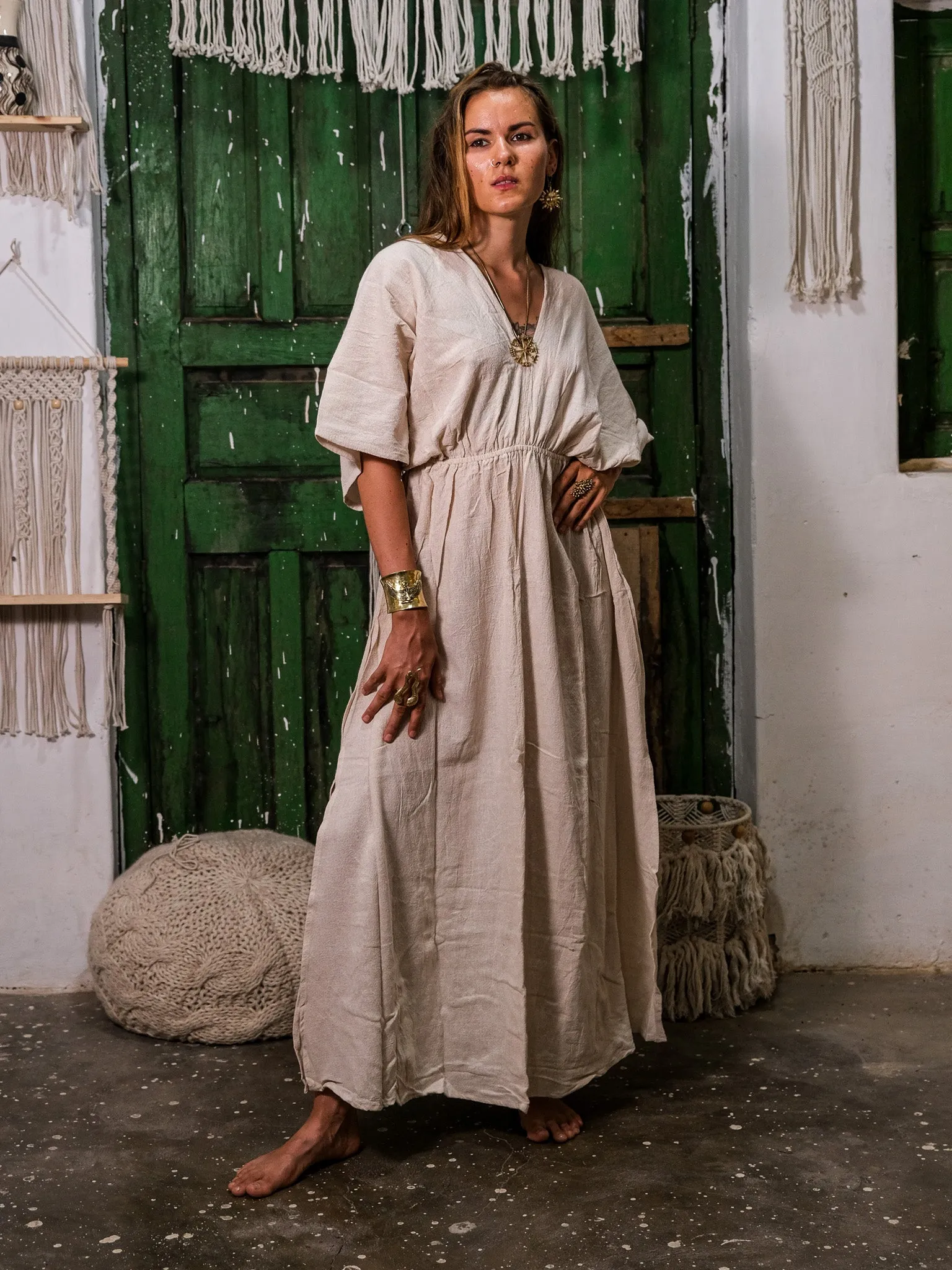 Sure! Here’s an optimized and descriptive title for the Rusalka Maxi Dress:

Elegant Rusalka Maxi Dress with Flowing Silhouette and Floral Print for Effortless Style

Feel free to let me know if you need any further modifications!
