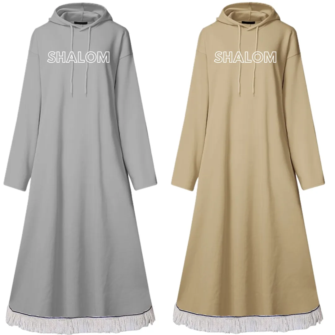 SHALOM Oversized Hooded Maxi Dress