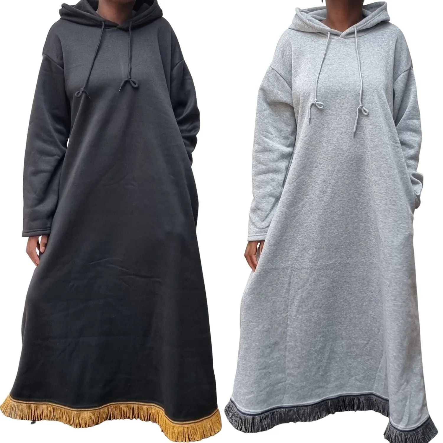 SHALOM Oversized Hooded Maxi Dress