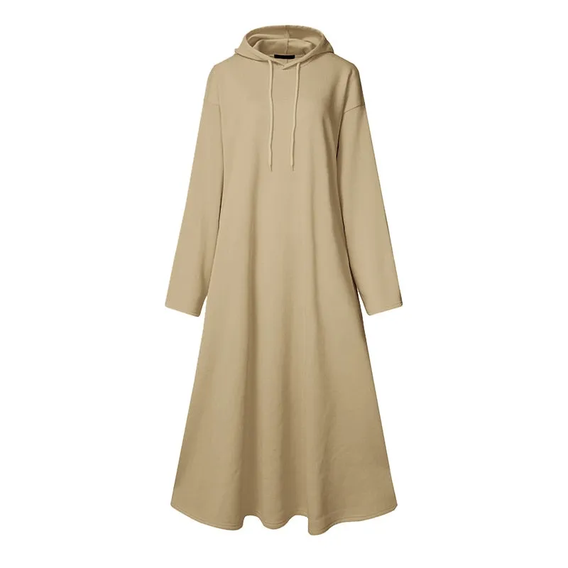 SHALOM Oversized Hooded Maxi Dress