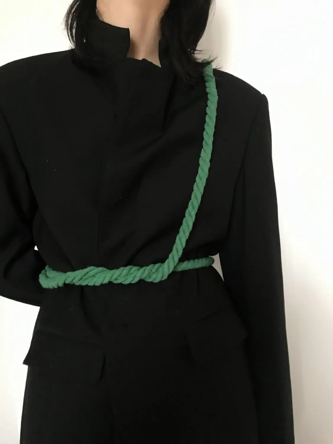 Simple Cotton long Waist Rope Tie Belt Medieval Plus Size For Girl Women Dresses Pants with Tassels Braided Woven