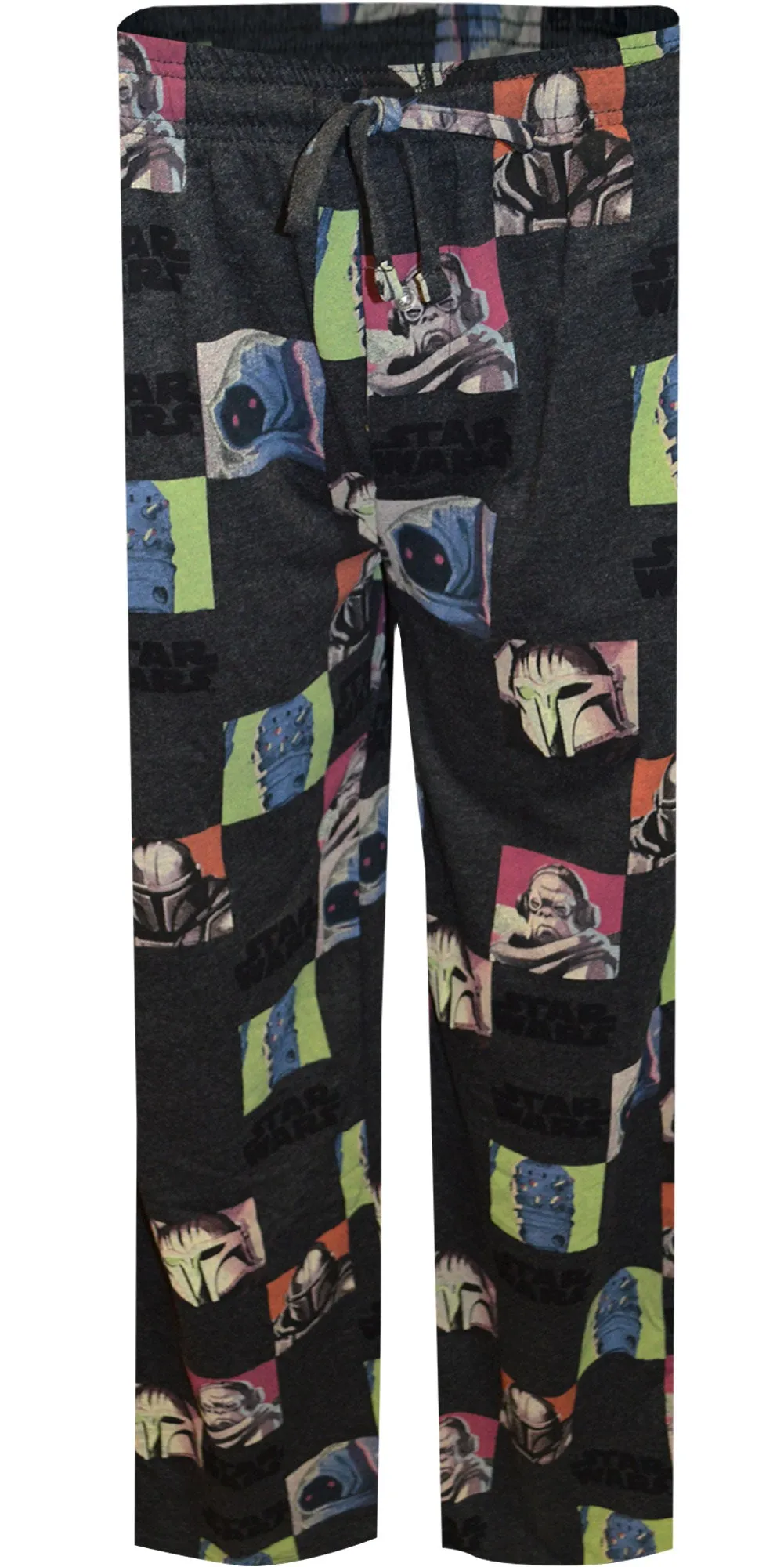 Star Wars Mandalorian Character Blocks Gray Lounge Pant