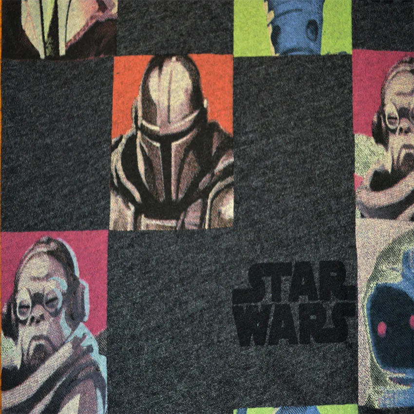 Star Wars Mandalorian Character Blocks Gray Lounge Pant