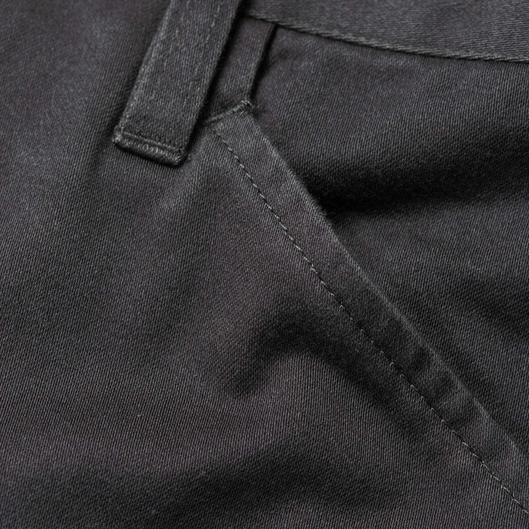 The Camp Pant in Charcoal Reverse Sateen