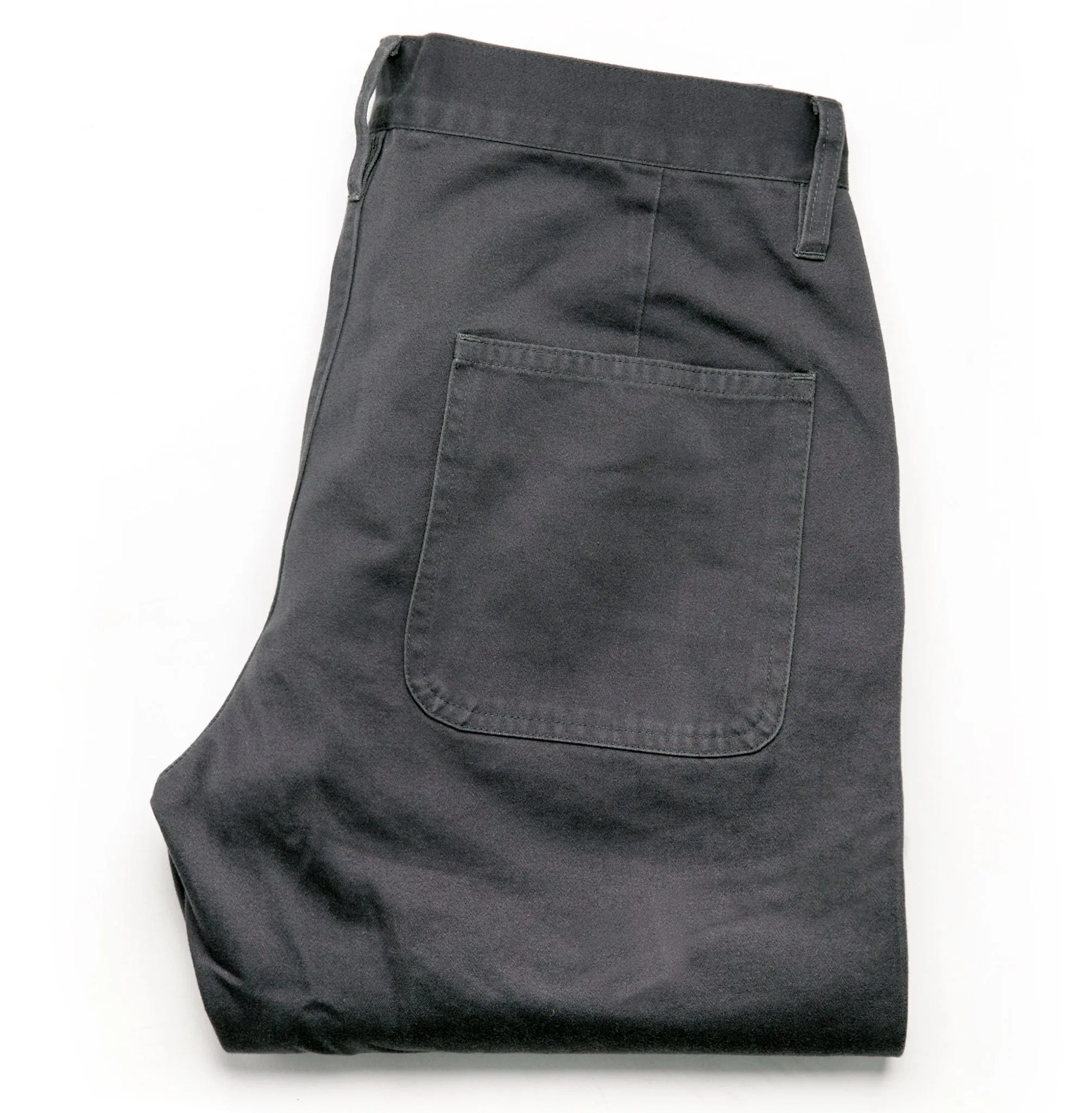 The Camp Pant in Charcoal Reverse Sateen