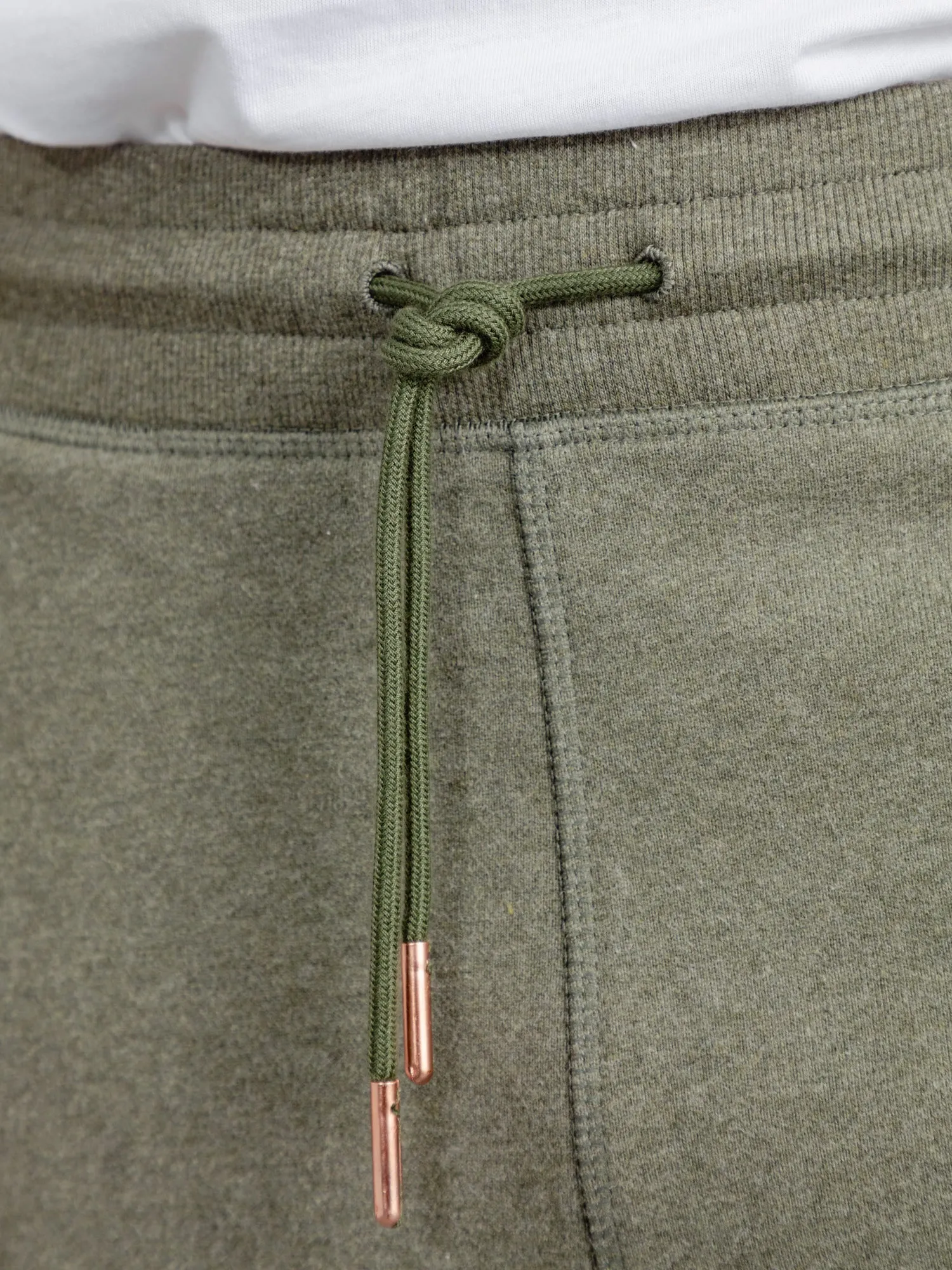 The Embroidered Shorts - Moss Green