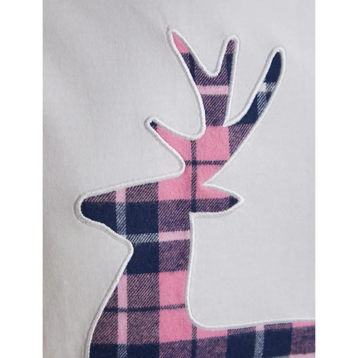 Tokyo Laundry Reindeer 2 Piece Womens Christmas Pyjama Set - Pink
