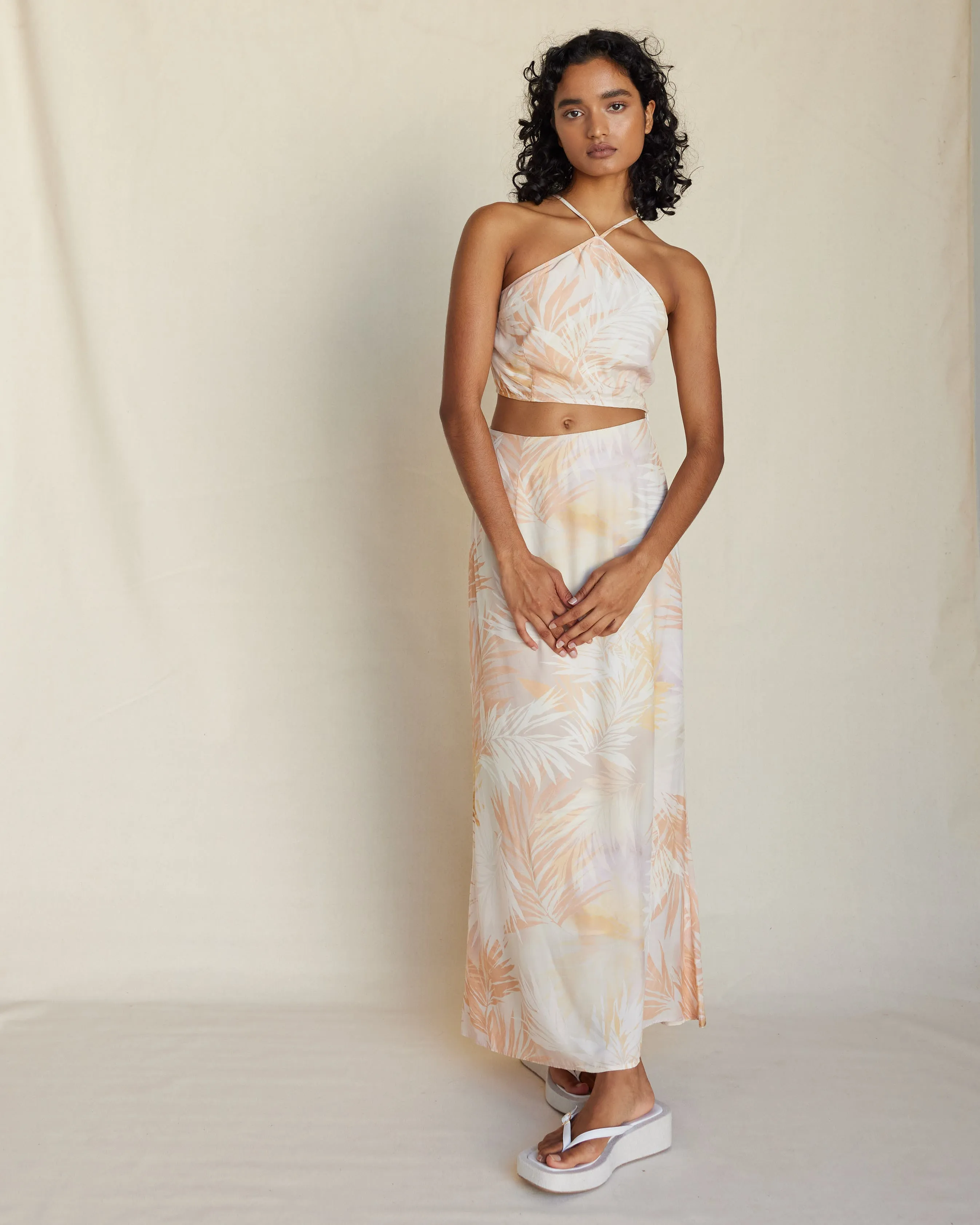 Yasmine Printed Halter Top