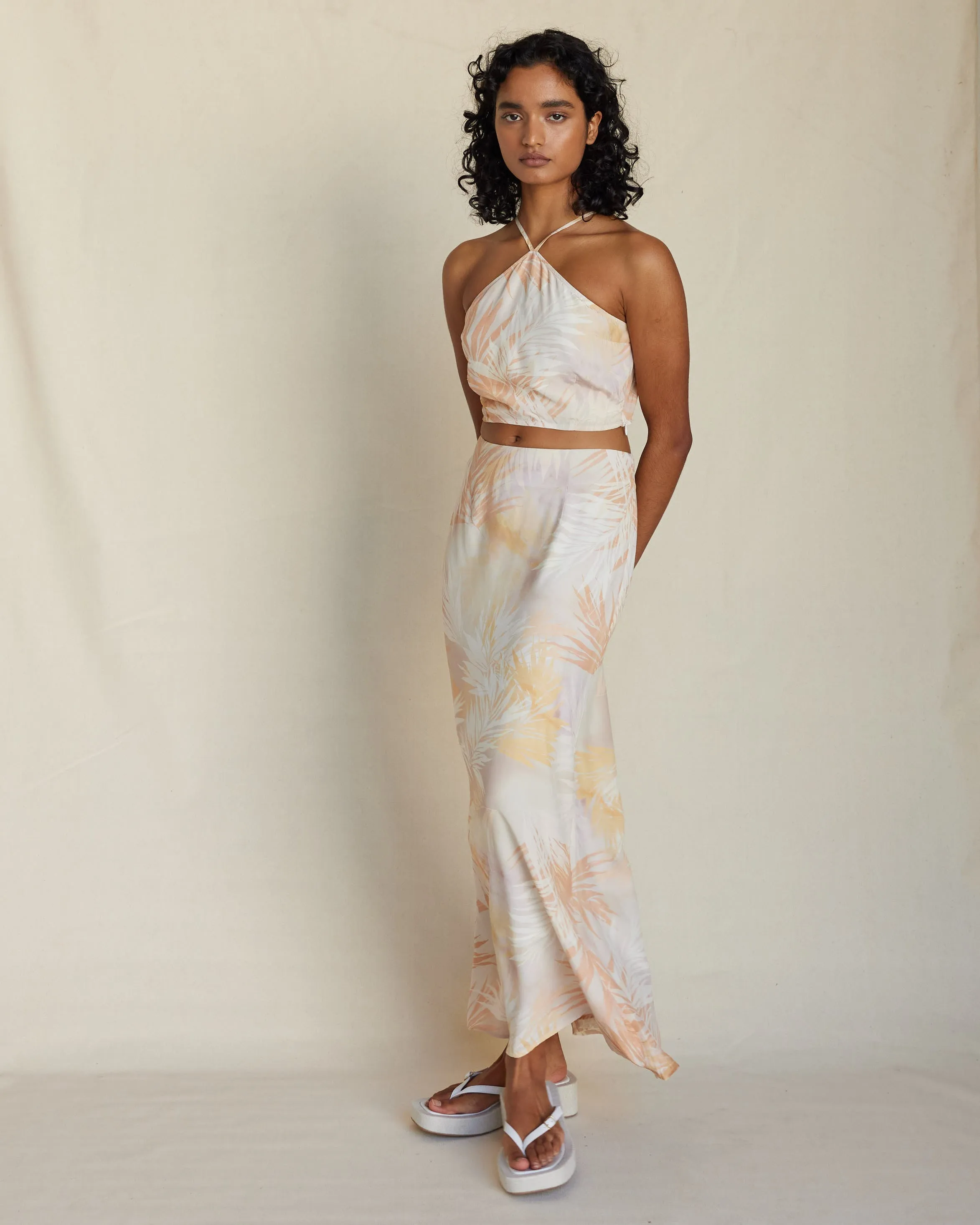 Yasmine Printed Halter Top
