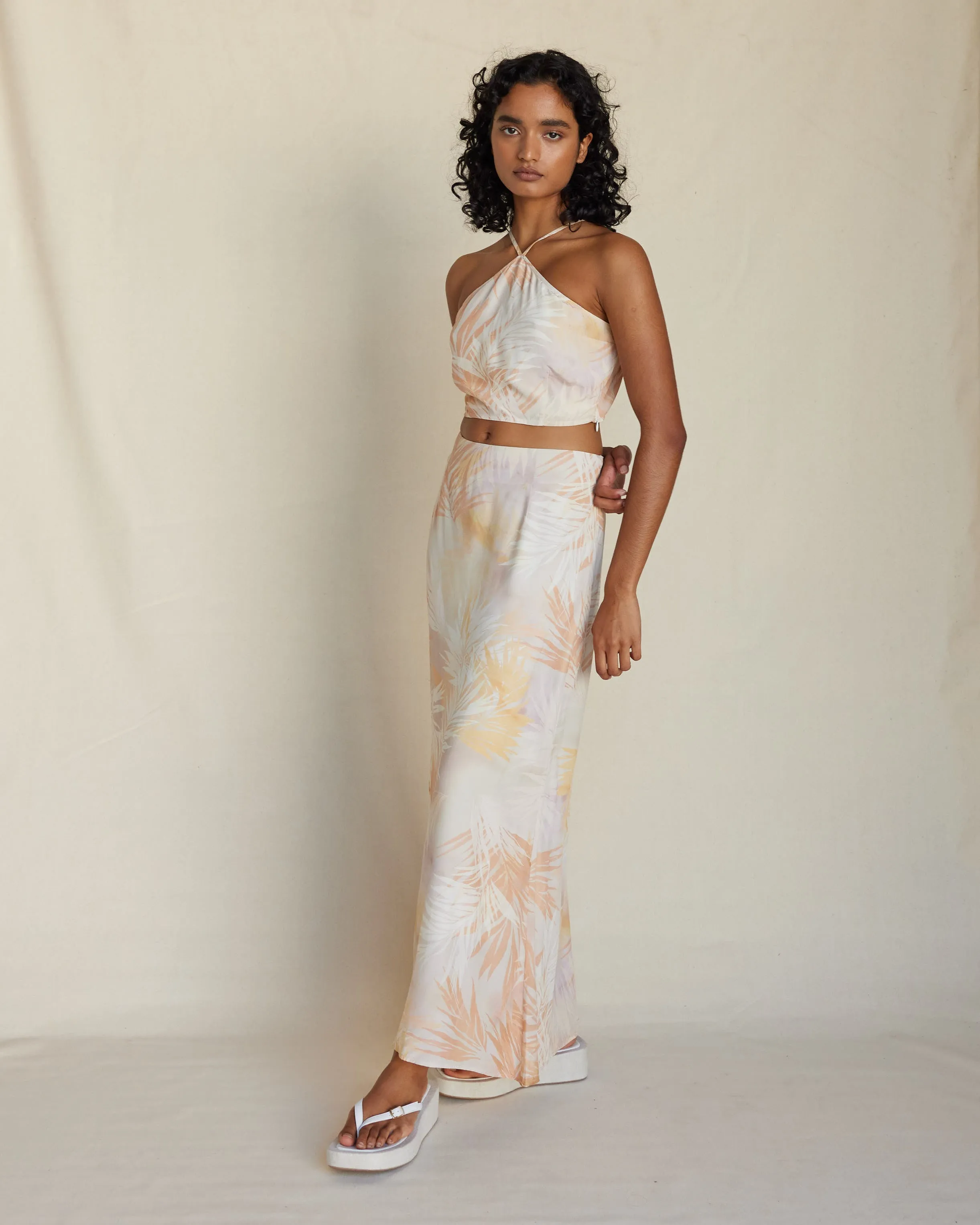 Yasmine Printed Halter Top